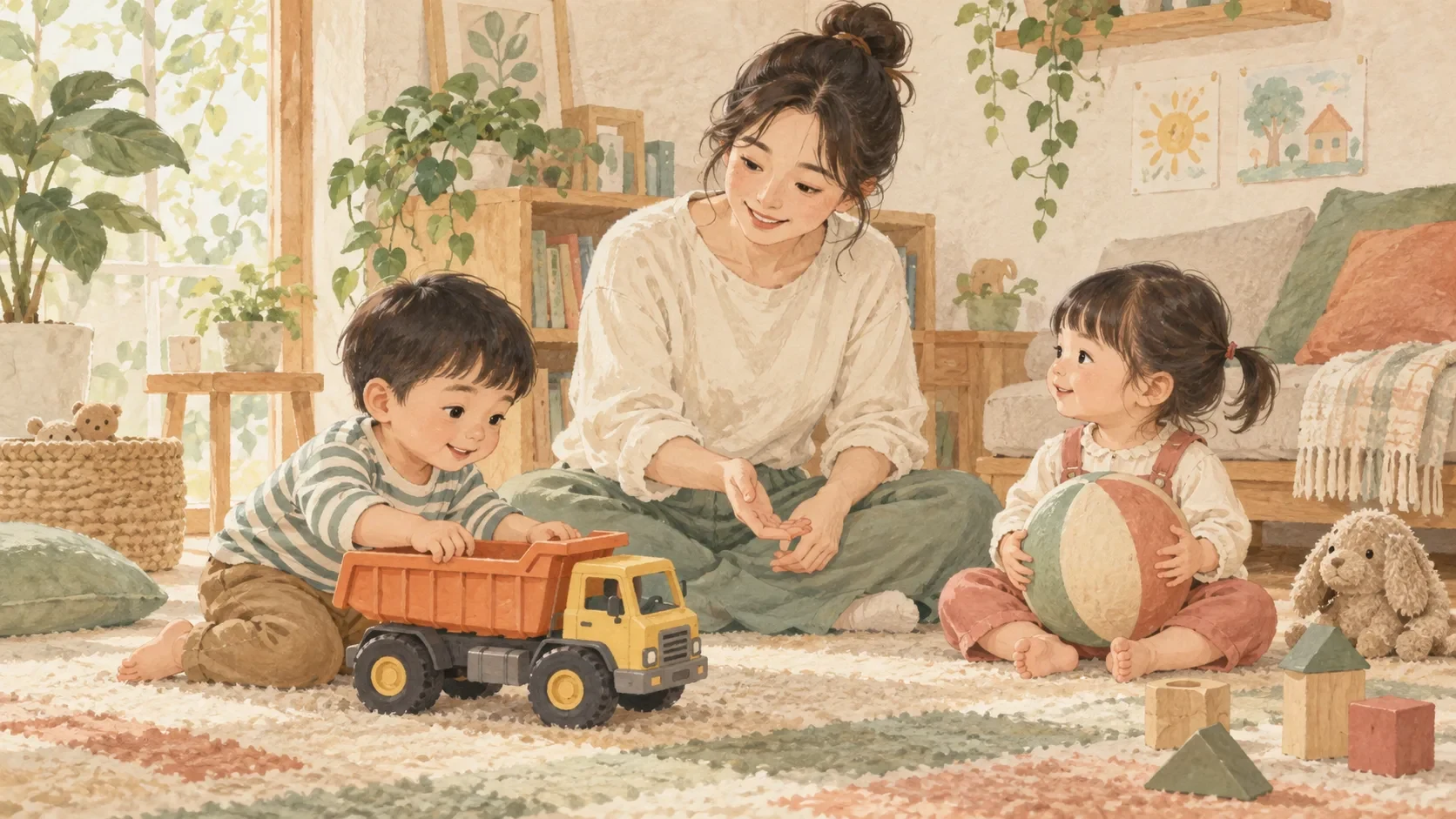 孩子抓著玩具不肯借?先陪他練輪流,別急著說自私