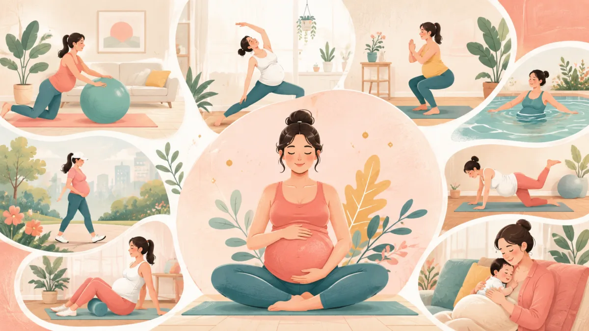 9種孕婦運動:讓準媽媽順產並在產後恢復苗條的身材!