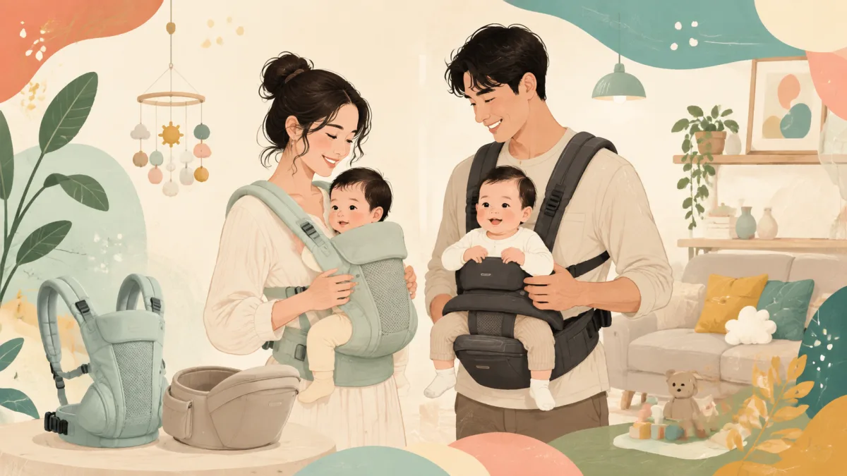 【嬰兒背巾推薦】背巾與腰凳如何挑選?解放爸媽雙手的育兒省力好物!
