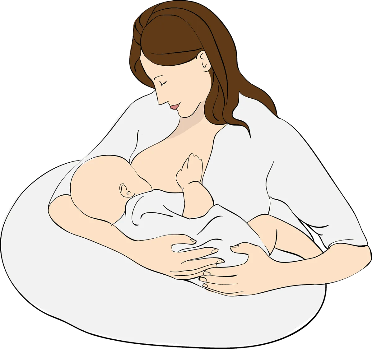 親餵母乳姿勢