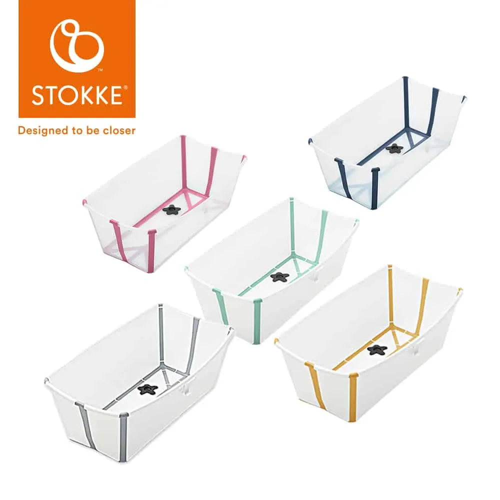 【STOKKE】Flexi Bath 折疊式浴盆_感溫水塞