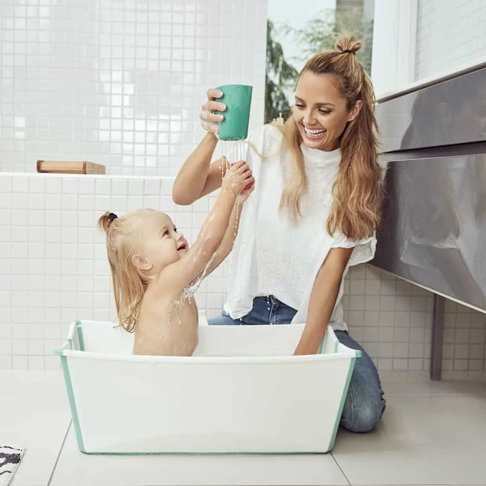 【STOKKE】Flexi Bath 折疊式浴盆_感溫水塞