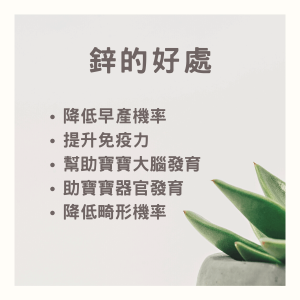 孕期補充鋅 孕期補充鋅